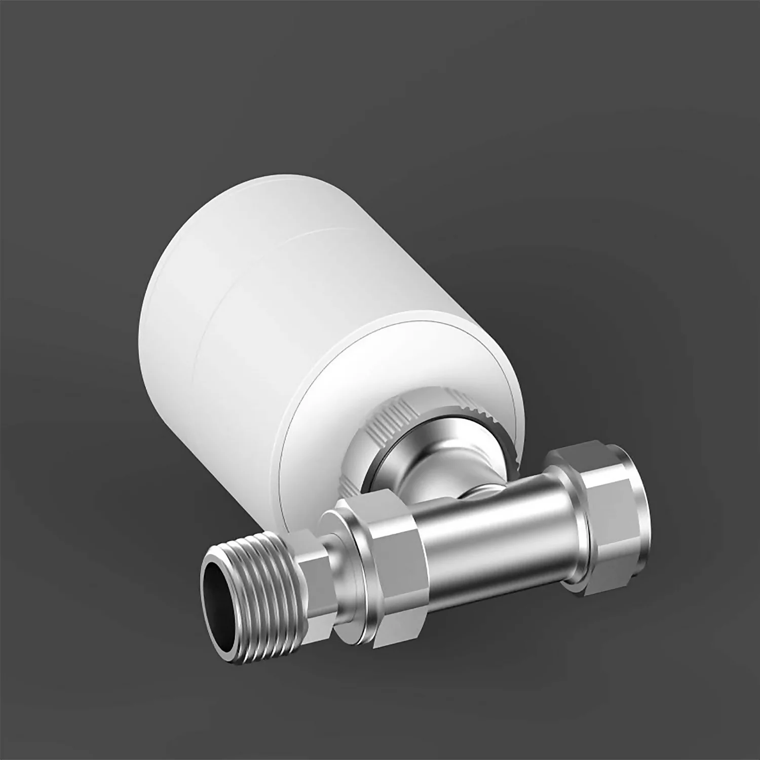 VURTU22 Thermostatic Radiator Valve With Bluetooth Control In White - Single 6 VURTU22 Thermostatic Radiator Valve With Bluetooth Control In White - Single - Image 4