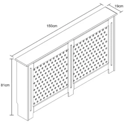 Lloyd Pascal Radiator Cover With Classic Style In White - Large 15 Lloyd Pascal Radiator Cover With Classic Style In White - Large -Triton None Store 13168196 1324931990396655
