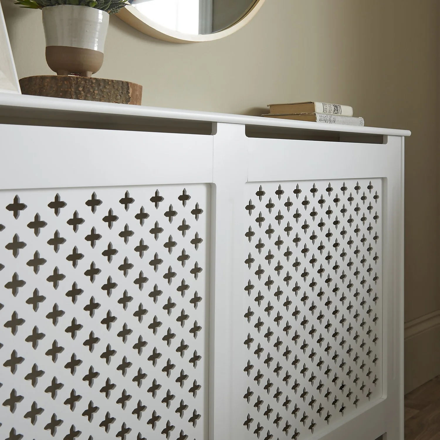 Lloyd Pascal Radiator Cover With Classic Style In White - Large 7 Lloyd Pascal Radiator Cover With Classic Style In White - Large - Image 5