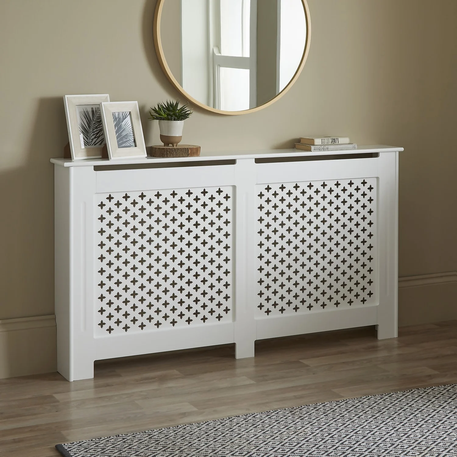Lloyd Pascal Radiator Cover With Classic Style In White - Large 5 Lloyd Pascal Radiator Cover With Classic Style In White - Large - Image 3