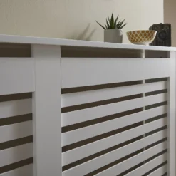 Lloyd Pascal Radiator Cover With Contemporary Style In White - Large -Triton None Store 13168201 1204931990370678