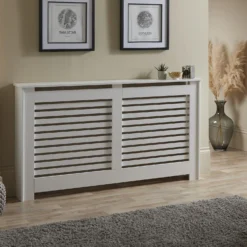 Lloyd Pascal Radiator Cover With Contemporary Style In White - Large -Triton None Store 13168201 1864931990088747