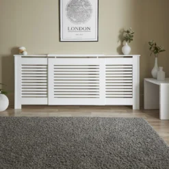 Lloyd Pascal Radiator Cover With Contemporary Style In White - Adjustable -Triton None Store 13168202 1134931990767773