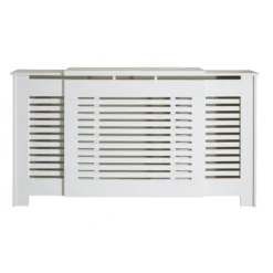 Lloyd Pascal Radiator Cover With Contemporary Style In White - Adjustable -Triton None Store 13168202 9384931990611293