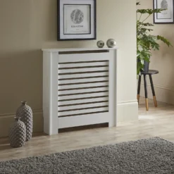 Lloyd Pascal Radiator Cover With Contemporary Style In White - Mini -Triton None Store 13168204 1724931990090121