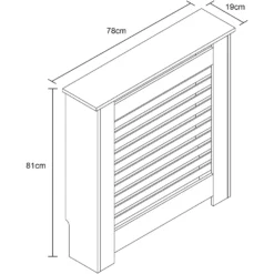 Lloyd Pascal Radiator Cover With Contemporary Style In White - Mini -Triton None Store 13168204 2004931990351418