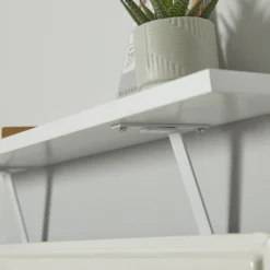 Lloyd Pascal Radiator Shelf With Square Edge & Bracket Fitting In White - 600mm X 130mm -Triton None Store 13168205 1434931990739534