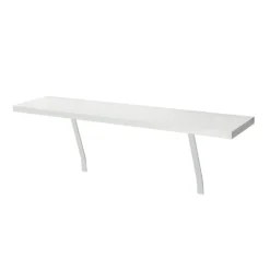 Lloyd Pascal Radiator Shelf With Square Edge & Bracket Fitting In White - 600mm X 130mm -Triton None Store 13168205 4364931990630829