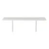 Lloyd Pascal Radiator Shelf With Square Edge & Bracket Fitting In White - 600mm X 130mm