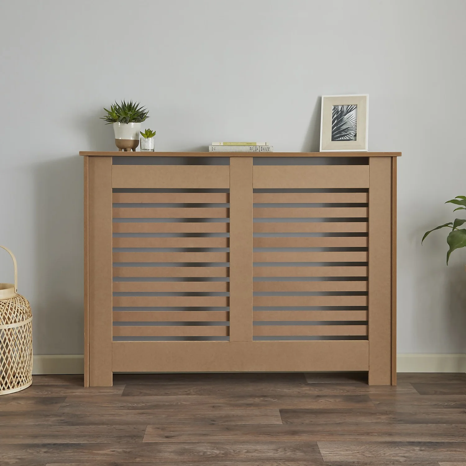Lloyd Pascal Radiator Cover With Horizontal Slatted Design In Natural With Raw Finish - Medium 4 Lloyd Pascal Radiator Cover With Horizontal Slatted Design In Natural With Raw Finish - Medium - Image 2