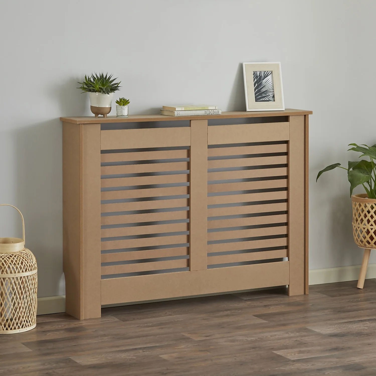 Lloyd Pascal Radiator Cover With Horizontal Slatted Design In Natural With Raw Finish - Medium 5 Lloyd Pascal Radiator Cover With Horizontal Slatted Design In Natural With Raw Finish - Medium - Image 3