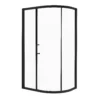 Bathstore Noir 1100mm Black Offset Quadrant Shower Enclosure -Triton None Store 13279327 9214988181398802