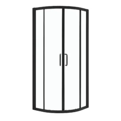 Bathstore Noir 800mm Black Quadrant Shower Enclosure