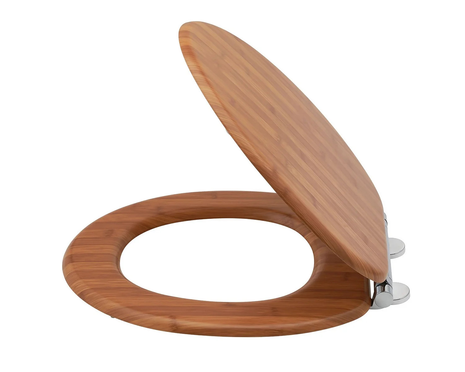 Aqualona Toilet Seat - Bamboo Effect 4 Aqualona Toilet Seat - Bamboo Effect - Image 2