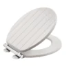 Aqualona Tongue & Groove Wooden Toilet Seat - White