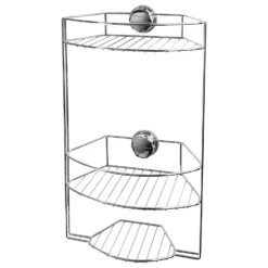 3-Tier Self Adhesive Shower Storage Basket - Chrome