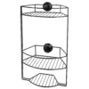 3-Tier Self Adhesive Shower Storage Basket - Black -Triton None Store 13412224 1805018738878704