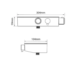 Triton Push Button Mixer Shower - Black -Triton None Store 13451468 1794914596387208