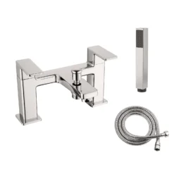 Barkway Bath Shower Mixer Tap Brushed Nickel
