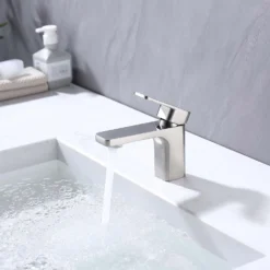 Barkway Basin Mixer Tap Brushed Nickel -Triton None Store 13490521 2034943599625112