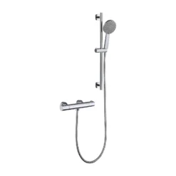 Hartham Thermostatic Valve, Handshower, Riser Rail And Hose Chrome