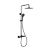 Hertford Thermostatic Valve, Round Overhead And Hand Shower Black -Triton None Store 13490534 1454943599502244