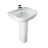 Bathstore Newton 550mm White Basin And Full Pedestal 2 Bathstore Newton 550mm White Basin And Full Pedestal -Triton None Store 13525446 7544935540215922