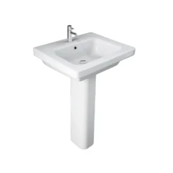 Bathstore Falcon 550mm White Basin And Full Pedestal