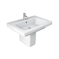 Bathstore Falcon 650mm White Basin And Semi Pedestal