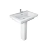 Bathstore Falcon 650mm White Basin And Full Pedestal -Triton None Store 13525453 1814935540648228