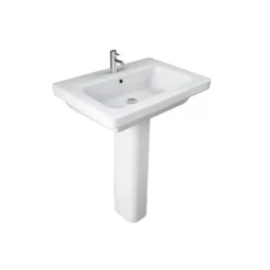 Bathstore Falcon 650mm White Basin And Full Pedestal