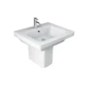 Bathstore Falcon 550mm White Basin And Semi Pedestal -Triton None Store 13525454 1244935540648393