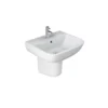 Bathstore Cedar 520mm White Basin And Semi Pedestal 1 Bathstore Cedar 520mm White Basin And Semi Pedestal -Triton None Store 13525455 1574935540648126