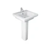 Bathstore Falcon 500mm White Basin And Slim Pedestal