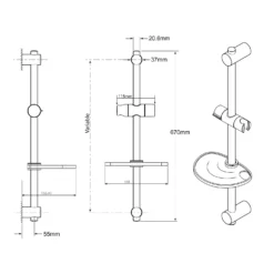 Triton Oliver Easi-Fit Plus-8000 Shower Kit - White -Triton None Store 13529710 2934934784900930