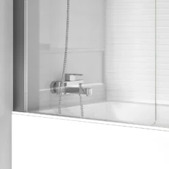 Bathstore Gleam Silver Fixed Bath Screen 10 Bathstore Gleam Silver Fixed Bath Screen -Triton None Store 13625990 1254941816443196