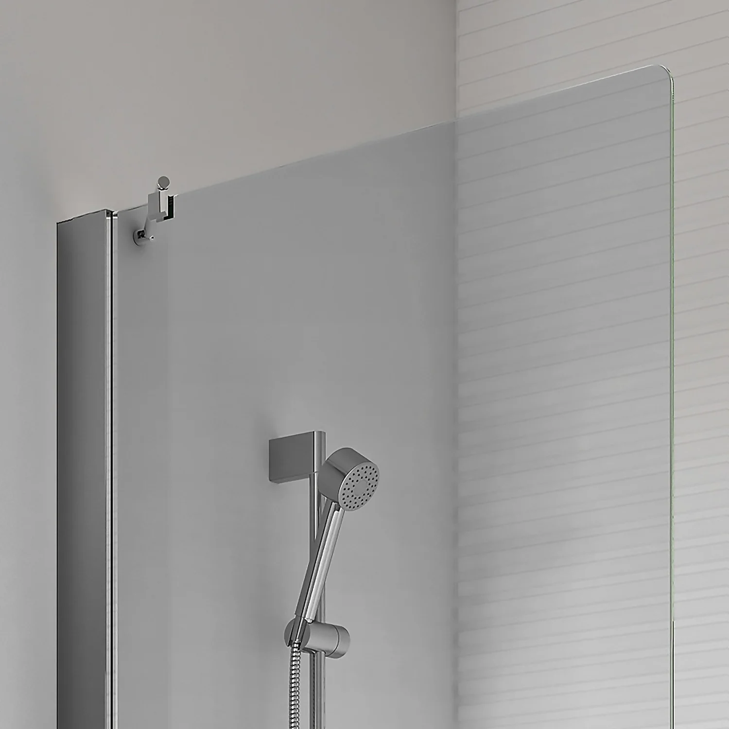 Bathstore Gleam Silver Fixed Bath Screen 5 Bathstore Gleam Silver Fixed Bath Screen - Image 3