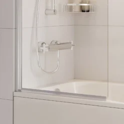 Bathstore Gleam Single Panel Curved Bath Screen 10 Bathstore Gleam Single Panel Curved Bath Screen -Triton None Store 13625991 2004941798728706