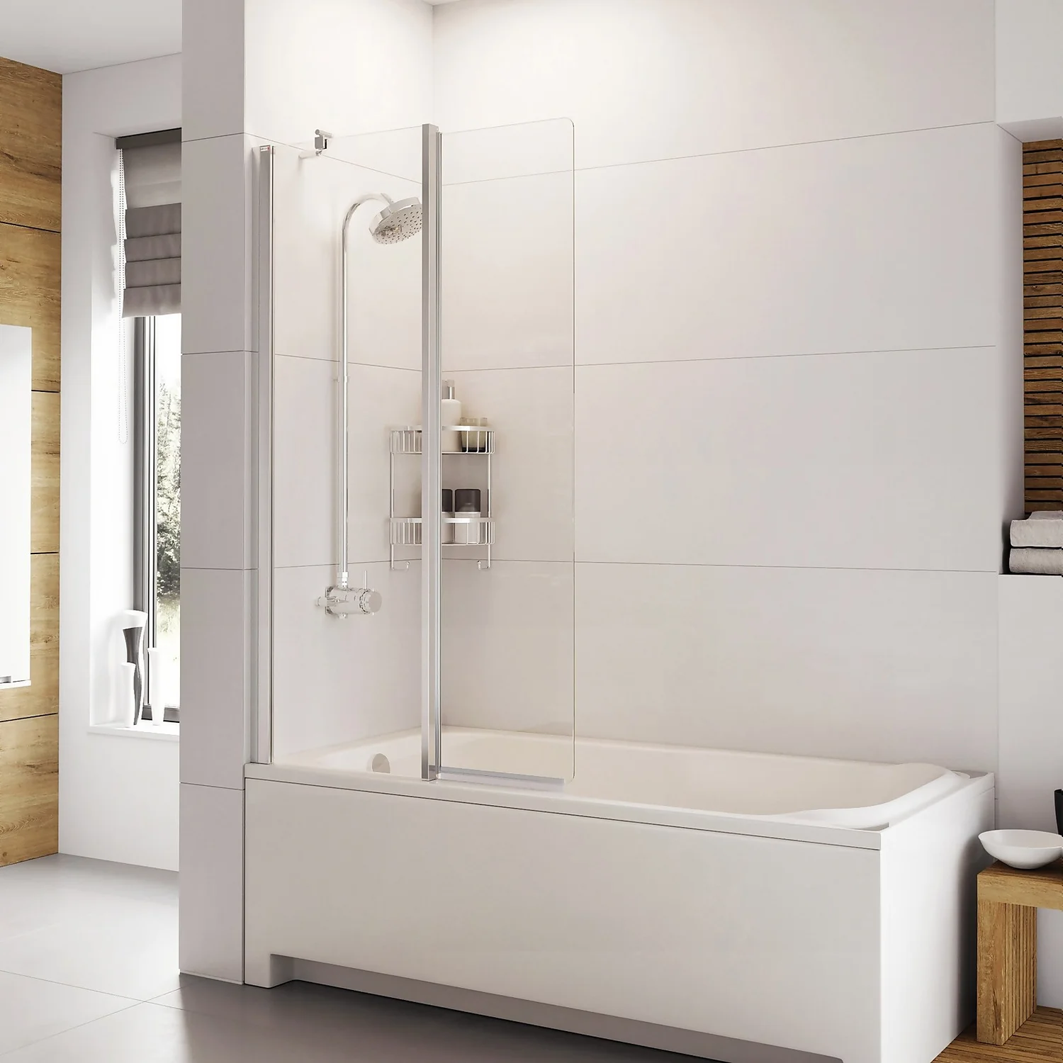 Bathstore Gleam Inward Folding Bath Screen 4 Bathstore Gleam Inward Folding Bath Screen - Image 2