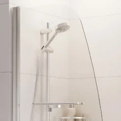 Bathstore Gleam Single Panel Angled Bath Screen -Triton None Store 13625995 2054941816444135