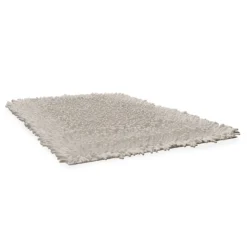 Homebase Edit Chenille Bath Mat - Stone - 80x50cm