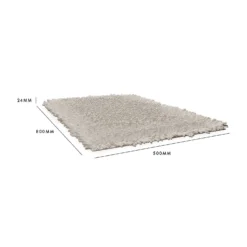 Homebase Edit Chenille Bath Mat - Stone - 80x50cm -Triton None Store 13660548 3154984543034277