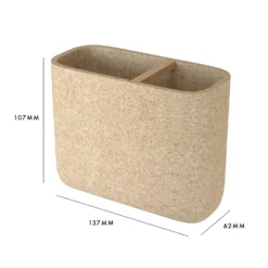 Homebase Edit Toothbrush Holder - Beige Resin -Triton None Store 13660812 4734984543261401