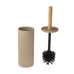 Homebase Edit Bathroom Toilet Brush And Holder - Beige Resin -Triton None Store 13660814 1764984543451889