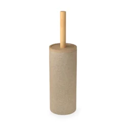 Homebase Edit Bathroom Toilet Brush And Holder - Beige Resin