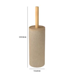 Homebase Edit Bathroom Toilet Brush And Holder - Beige Resin -Triton None Store 13660814 8654984543563957