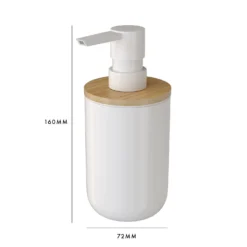 Homebase Soap Dispenser - White & Bamboo 9 Homebase Soap Dispenser - White & Bamboo -Triton None Store 13660815 2044984542983544