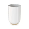 Homebase Toothbrush Holder - White & Bamboo