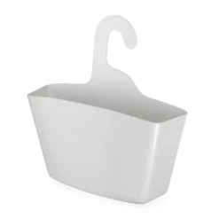 Bathroom Plastic Hanging Storage Caddy - White