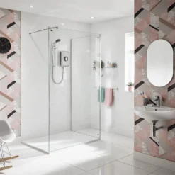 Triton Amore 8.5kW Electric Shower - Brushed Steel -Triton None Store 13665342 7814969731651156